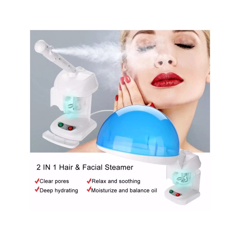 ALAT FACIAL UAP WAJAH 2in1 / STEAMER WAJAH DAN RAMBUT HOT VAPOZONE