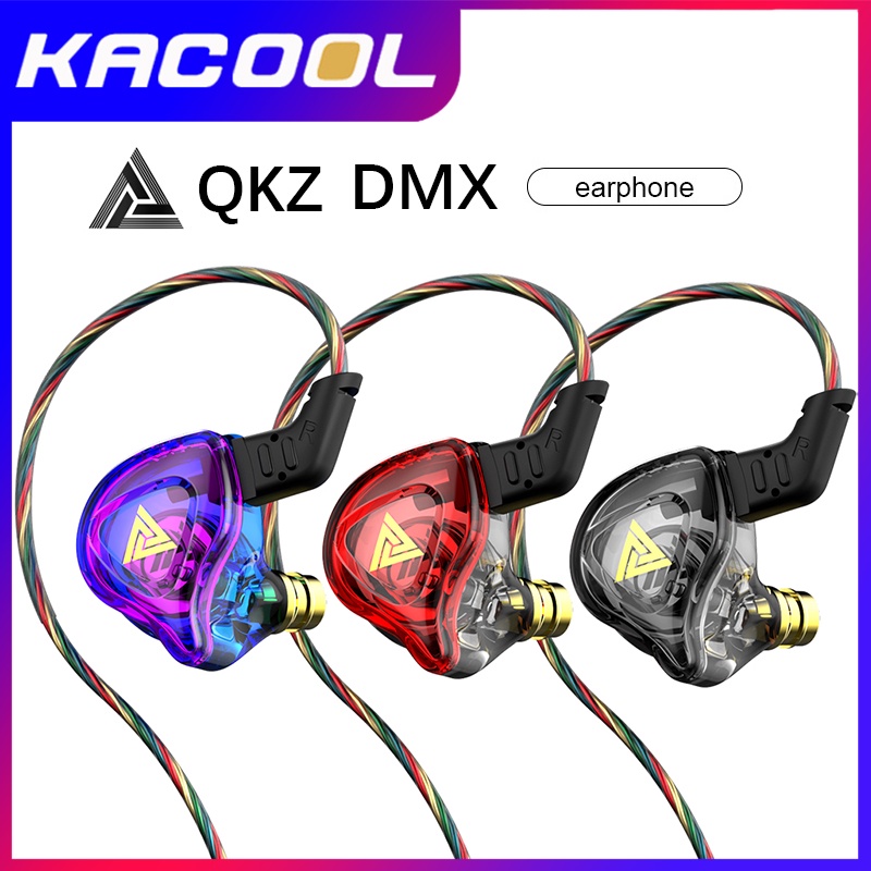 QKZ AK6 DMX In-Ear Headphone High Fidelity Dinamis Headphone Musik Stereo Dinamis Earbud dengan Mikrofon untuk Olahraga