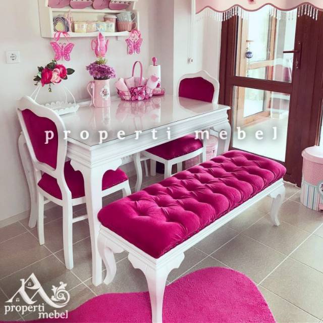 Kursi Meja Makan Shabby Chic Cantik Warna Putih Duco Kursi Meja Makan Shabby Chic Cantik Warna Putih Duco
