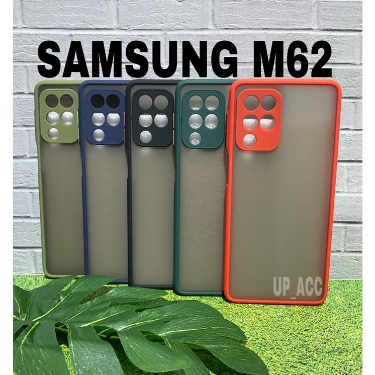 SAMSUNG M62 Case Bumper Candy Matte FUZE Dove PROTECTOR Hybrid My Choice