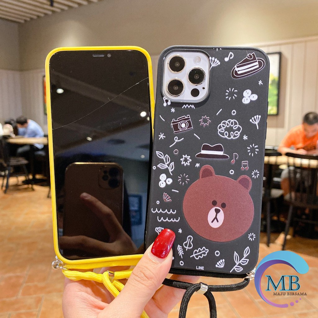 SS157 case Slingcase Lanyard BEAR Oppo F1s A59 A3s A5s A7 A11k A12 A5 A9 2020 A31 A8 MB2267