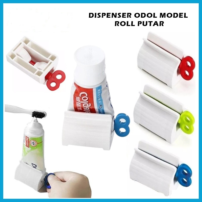 DISPENSER ODOL PENJEPIT ODOL MODEL PUTAR/GULUNG TOOTHPASTE HOLDER