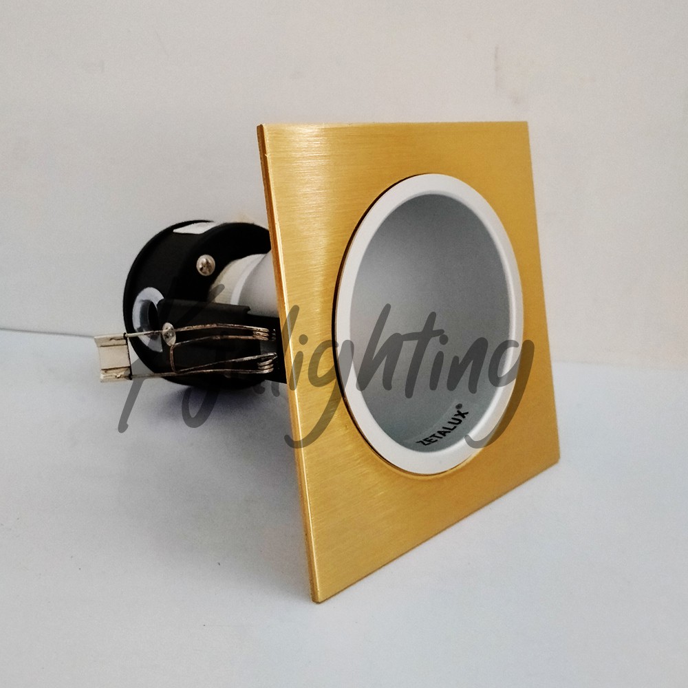 LAMPU DOWNLIGHT INBOW IB PERSEGI POLOS 3,5 IN GOLD E-27