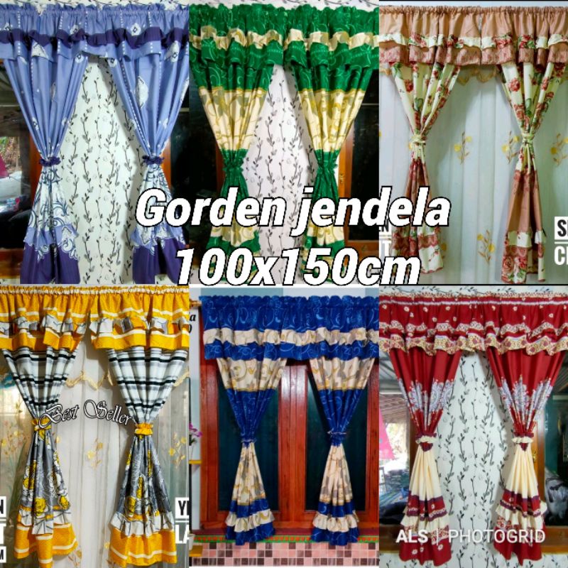 GORDEN JENDELA MINIMALIS  GORDEN SERUT UK 100x150cm