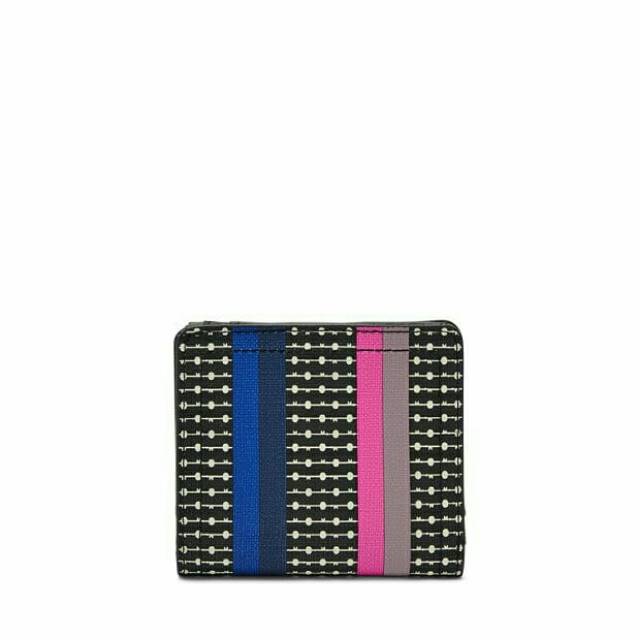 Dompet Fossil RFID Logan Small Bifold Colorfull Stripe Original