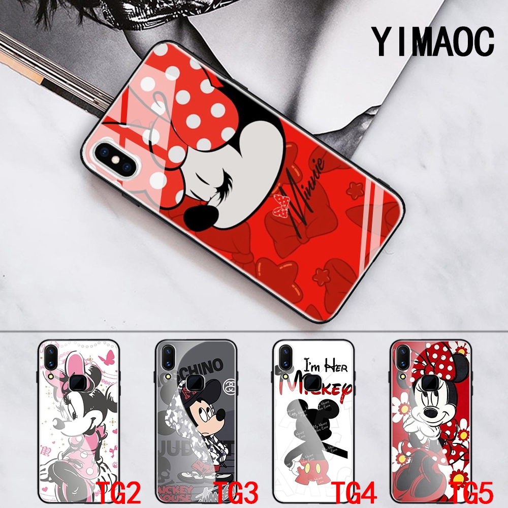 Case Kaca Gambar Kartun Mickey Mouse Untuk Oppo A3s A5 A37 Neo 9 A39 A57 A5s A7 A77 F3 F7 F9 F11 Pro 84a Shopee Indonesia