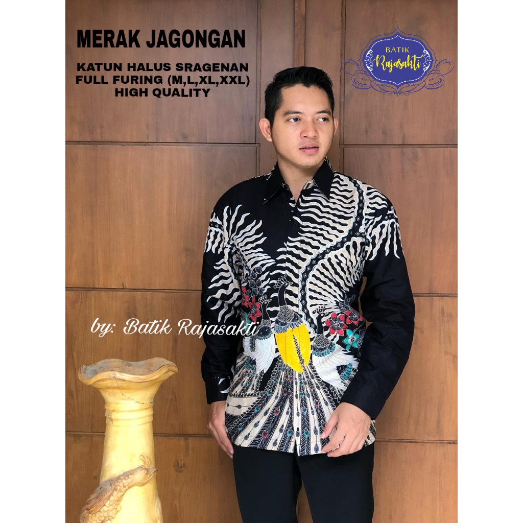 MERAK JAGOANGAN  RAJASAKTI Kemeja Batik Pria Solo Lengan Panjang Modern Full Furing CENDRAWASIH 2 PANCASILA BIRU AGNI BRATA BRAMANTYA SADAJIWA PEN NAWANGSARI 2 KUPU ABANG ZHAFRAN PRIJANTO GEBER IRENGAN DIRGANTARA KERIS LASEM JAYANEGARA LAKESWARA PARIKESIT