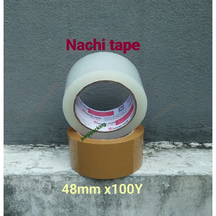 

Dijual Lakban Nachi Tape OPP Bening Coklat bisa campur 100Y 48mm Diskon