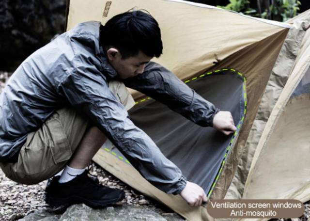 Tenda Camping Ultralight Double Layer Waterproof - OMSE4PGR  - Green