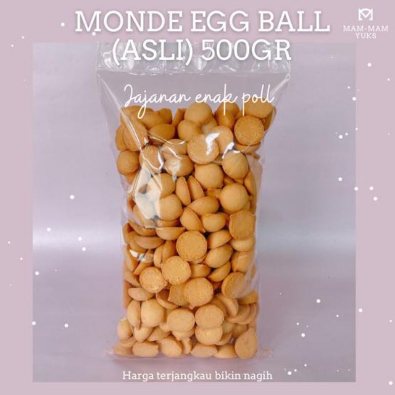 

monde egg ball kiloan ori camilan murah enak snack free ongkir