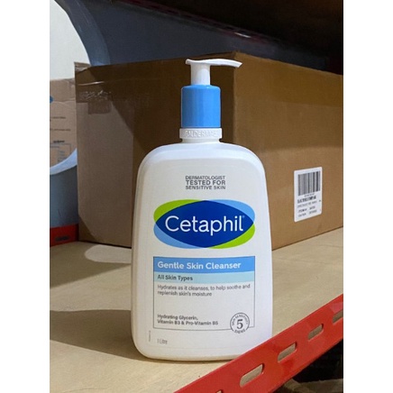 Cetaphil Gentle Skin Cleanser 1000ml Sabun Pembersih Muka untuk Skin Care Cocok Untuk Segala Jenis Kulit