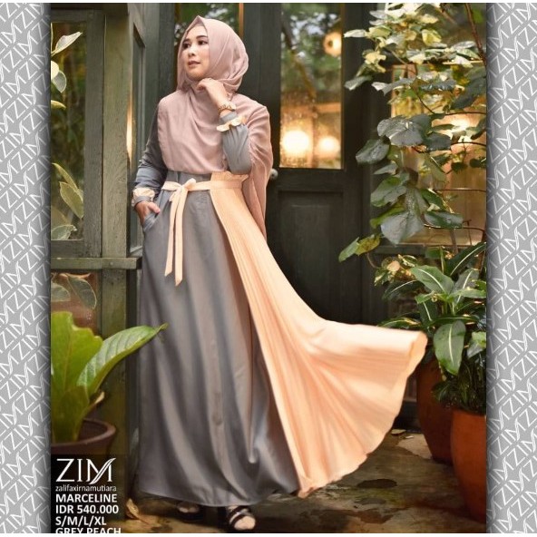 Marceline Dress Gamis Baju by Zalifa x Irna Mutiara