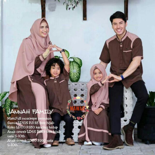 Jannah Zara Baju Couple Muslim Syari Family Keluarga Shopee Indonesia