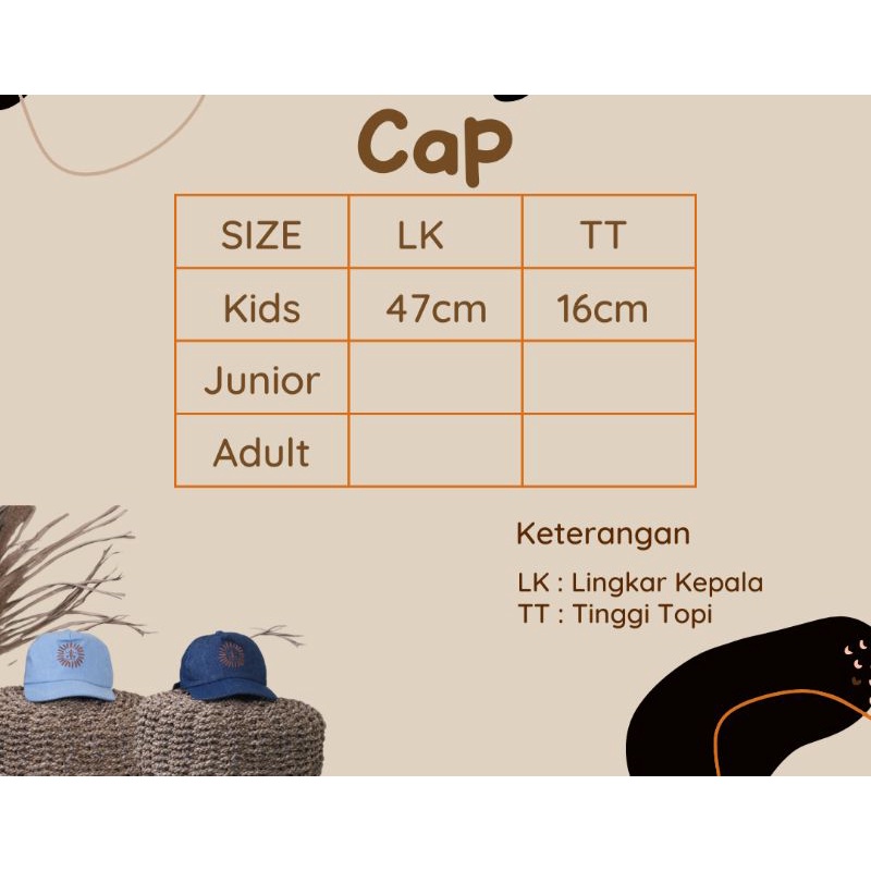 Kino Topi Anak Bahan Jeans