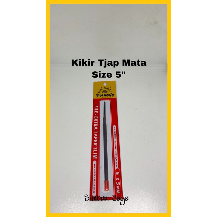 Kikir segitiga Tjap Mata 5" / pengasah gergaji kayu CAP MATA ORI
