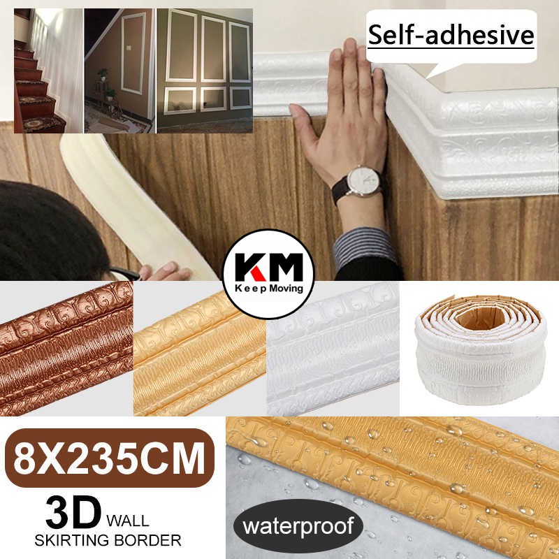 KM Wall Border List Wallpaper Wallborder Foam 3D-5