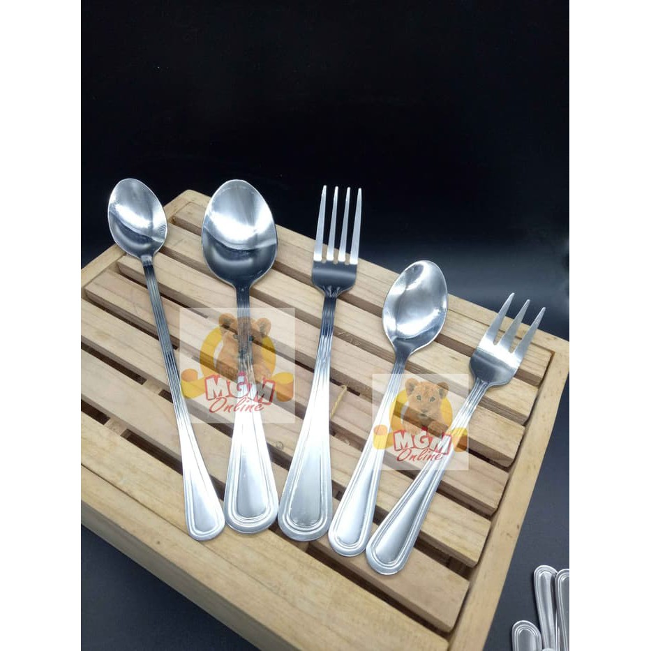 Sendok es Cafe Stainless Steel Tebal 3pc