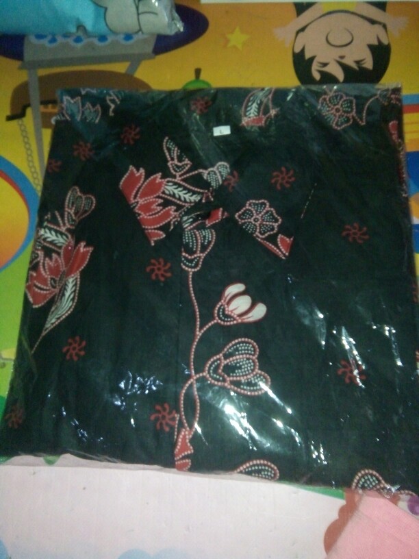 Kemeja Batik Pria Size  M L Xl Xxl Bswart Batik Hrb026 Kenongo Hem Panjang Padi