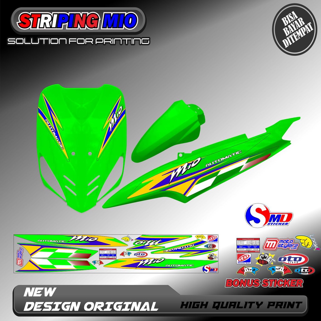 striping variasi mio smile / mio sporty keren sticker lis bodi mio