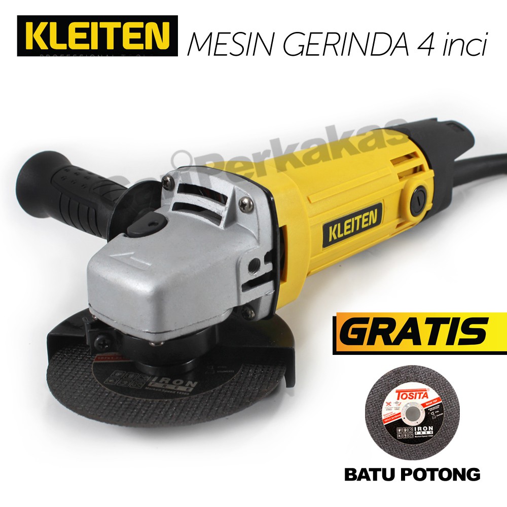 KLEITEN AGK954 Mesin Gerinda Tangan Gurinda Grinda Gerindra - Gurinda Potong - Angle Grinder 4 inch