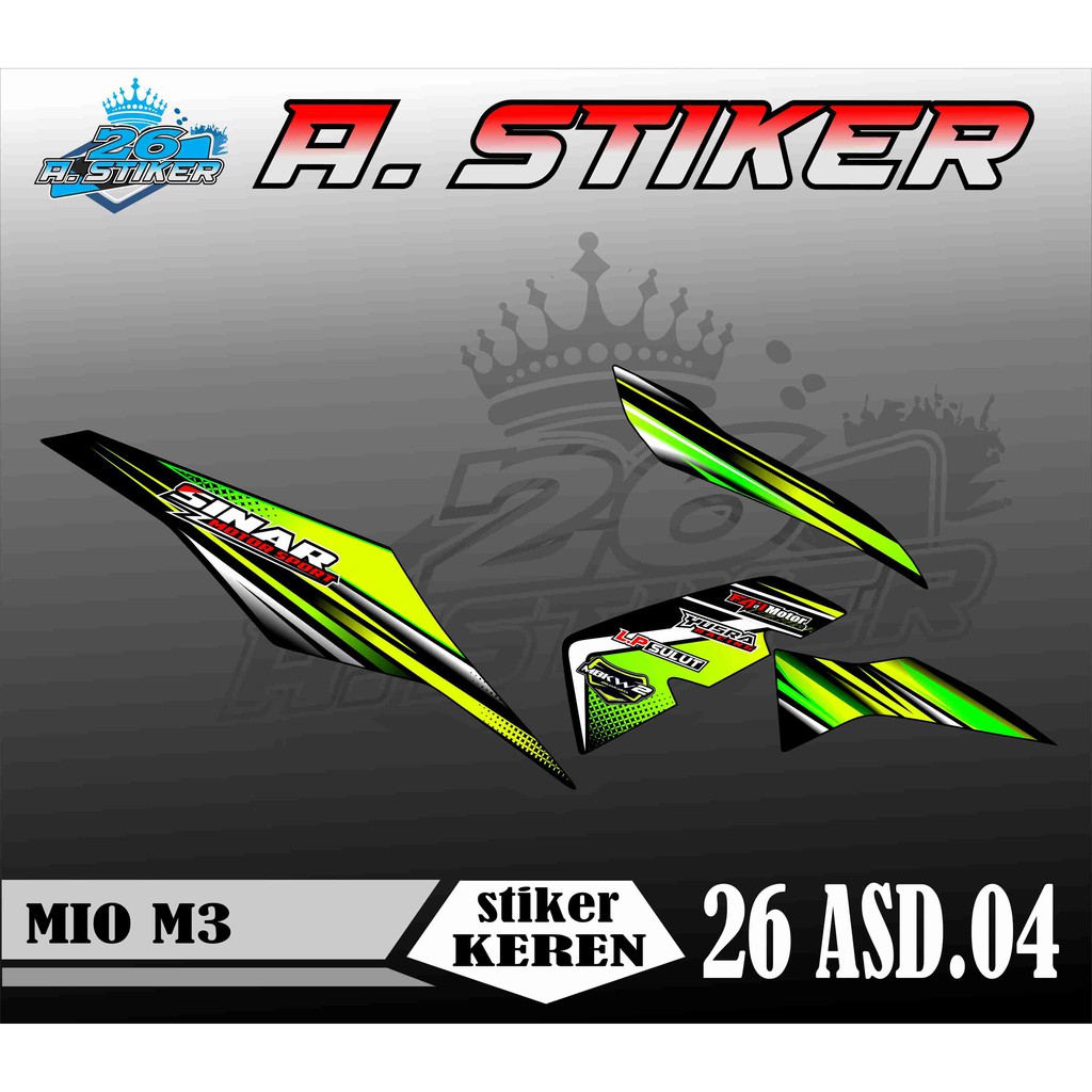 stiker motor mio stiker variasi motor mio m3 stiker triping motor mio m3