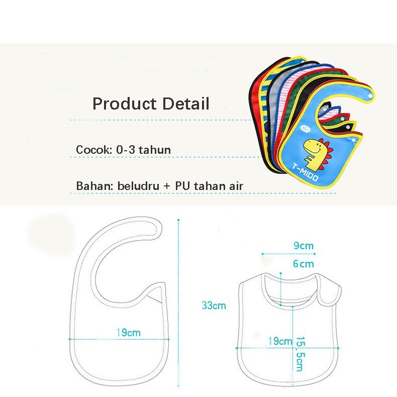 [ASS] Slabber Bayi waterproof / Celemek Bayi Murah bib Bayi Import