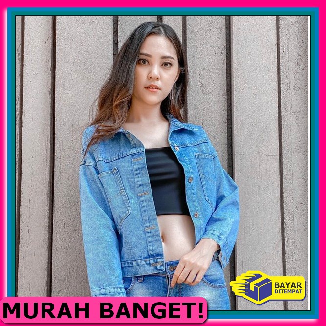 Jaket Denim Stretch Big Jumbo Cewek Wanita Levis Oversize Jacket  DO505 Amr Original  - Original Ov