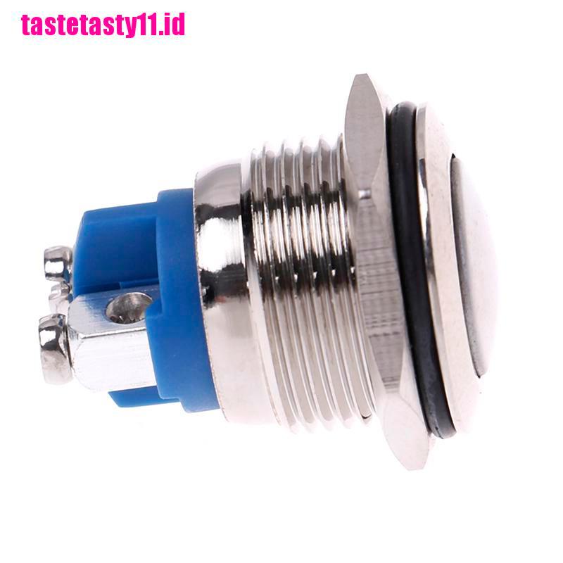 1 Pc Tombol Tekan momentary Bahan metal Anti Air Ukuran 16mm