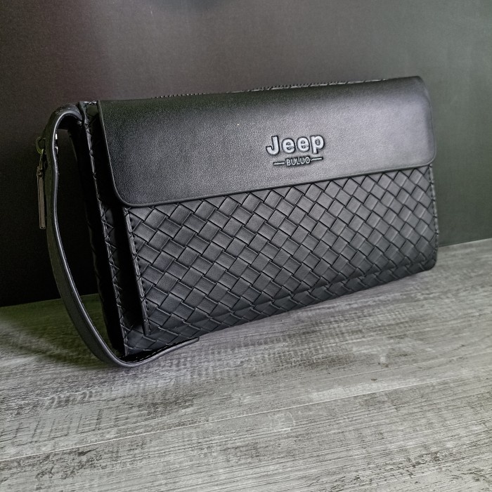 Clutch Jeep Tas Tangan Pria Hand Bag Kulit Motif Botega Tas Handle Business