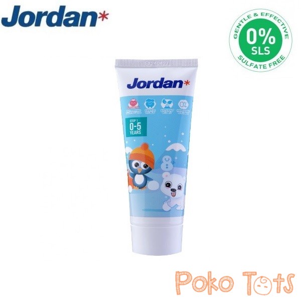 Jordan Oral Care Kids Toothpaste Step 1 75gr Pasta Gigi Anak Usia 0-5 Tahun WHS