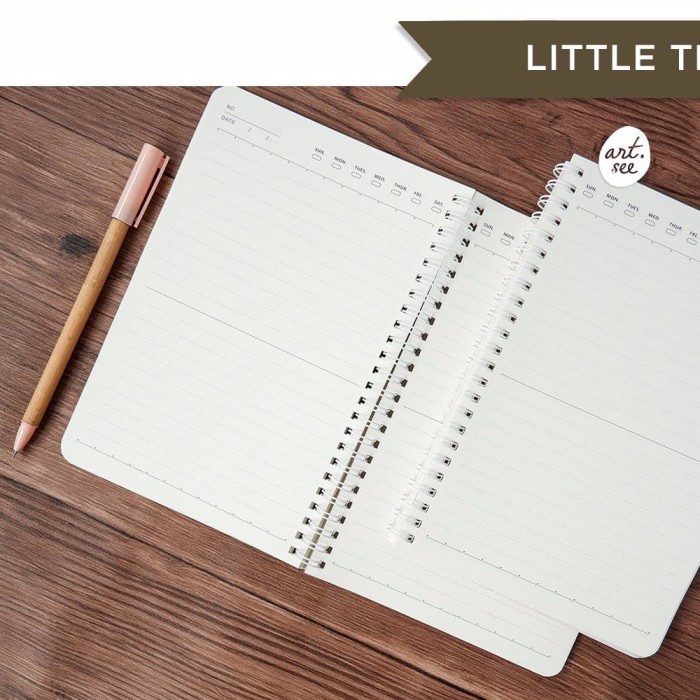 

Eklusif Little Things Of Life Spiral Ruled Notebook A5 Gilaa!!!