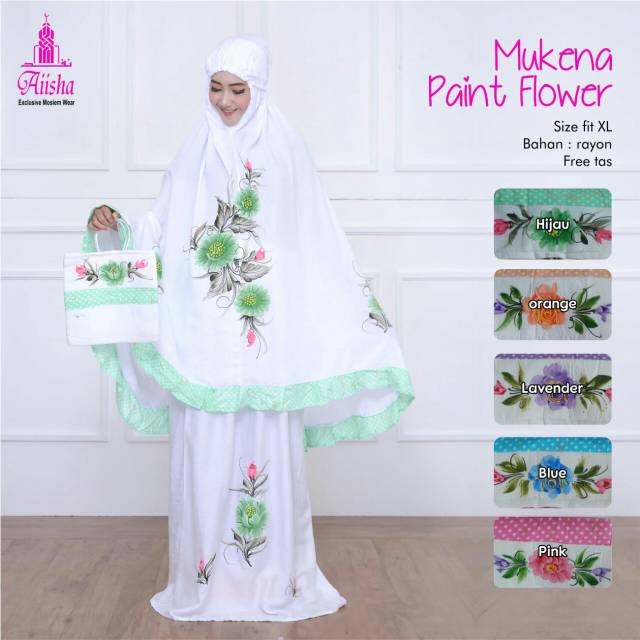 Mukena Paint Flower ori Aiisha