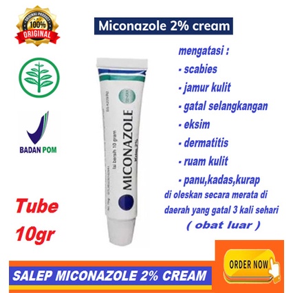 [GENERIK] MICONAZOLE NITRATE SALEP / KIMIA FARMA 2% / 10mg / JAMUR PANU KUTU AIR KURAP KUDIS