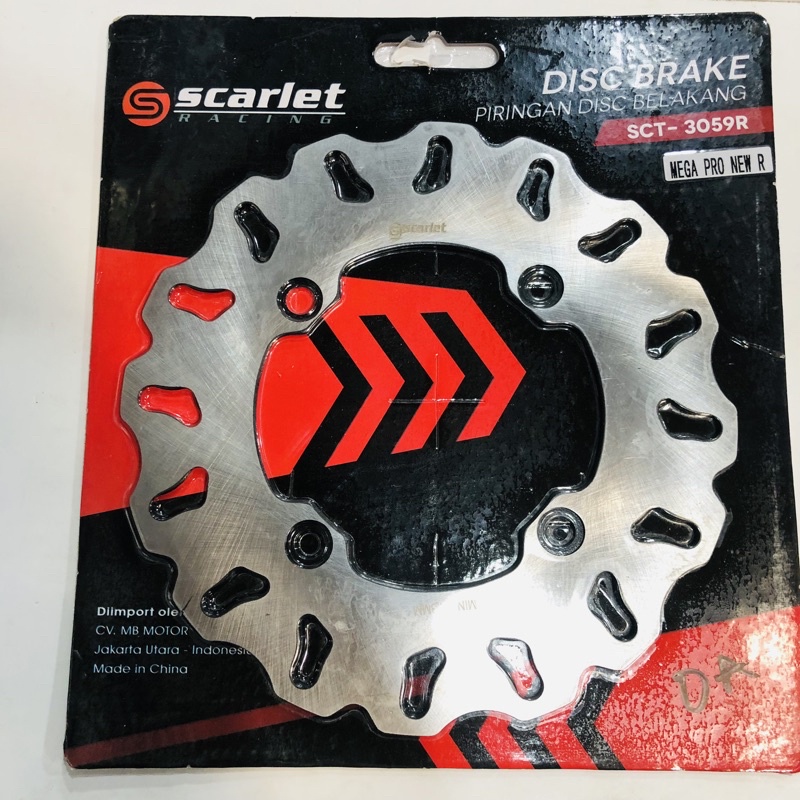 DISK BRAKE PIRINGAN CAKRAM BELAKANG SCARLET RACING ORIGINAL CBR 150 CB 150 MEGAPRO TIGER