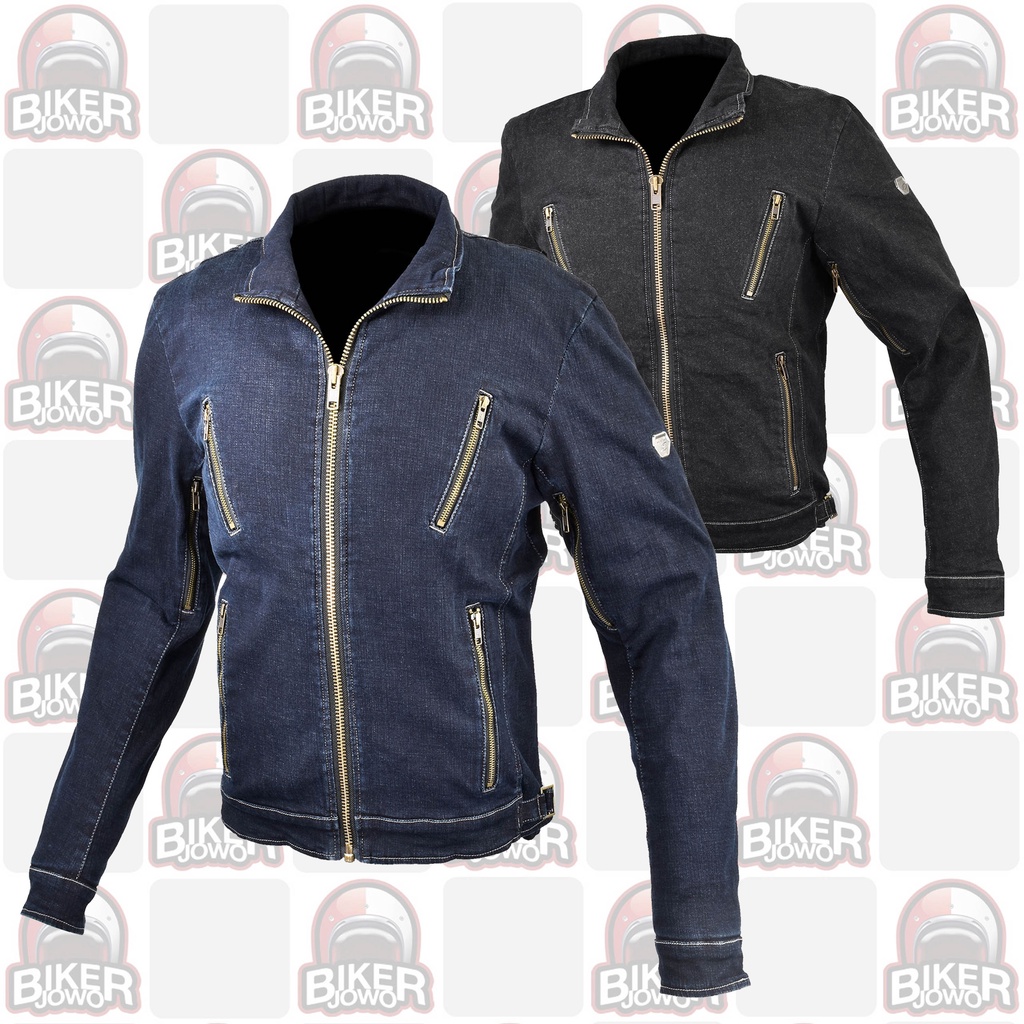 Jaket Touring Komine JK-153 Protect Denim Single Jacket Biker Riding Protector Protektor