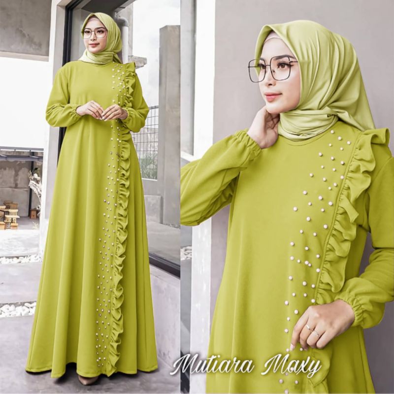 BIG SALE >> Gamis muslim terbaru 2021 gamis syari pesta murah mewah jaguar gliter