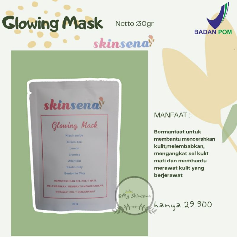 Skinsena Skincare Glowing Aman BPOM Busui Bumil