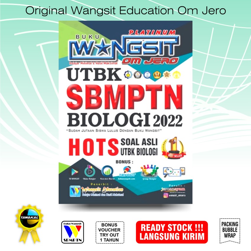 Buku Wangsit 2022 / Buku SBMPTN 2022 / Buku Biologi Platinum 2022 / Wangsit 2022 / SBMPTN 2022