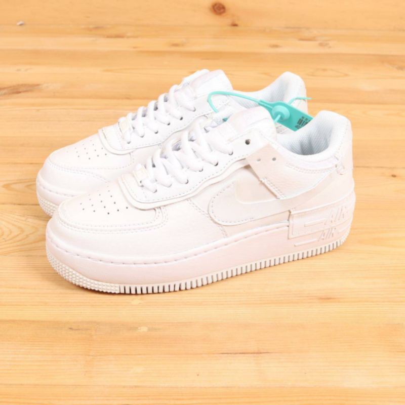 NIKE AIR FORCE 1 SHADOW TRIPLE WHITE [PERFECT KICK]