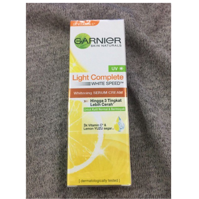 Garnier Bright Complete Whitening Serum Cream UV normal to oily