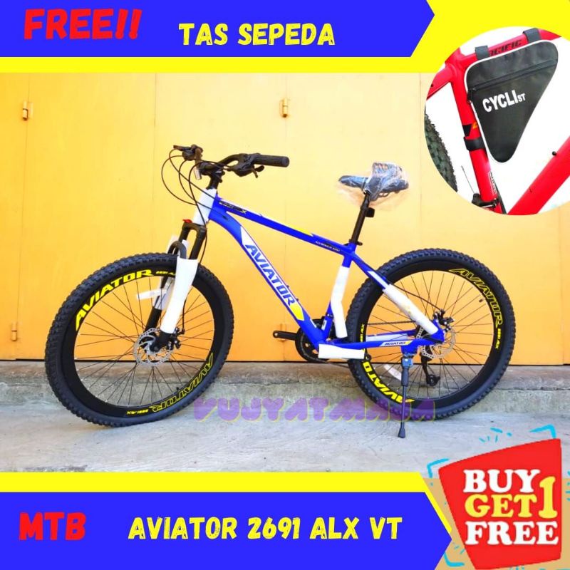 PROMO SEPEDA GUNUNG AVIATOR 2691 ALX VT 27,5 INCH ALLOY/SEPEDA GUNUNG/SEPEDA MURAH