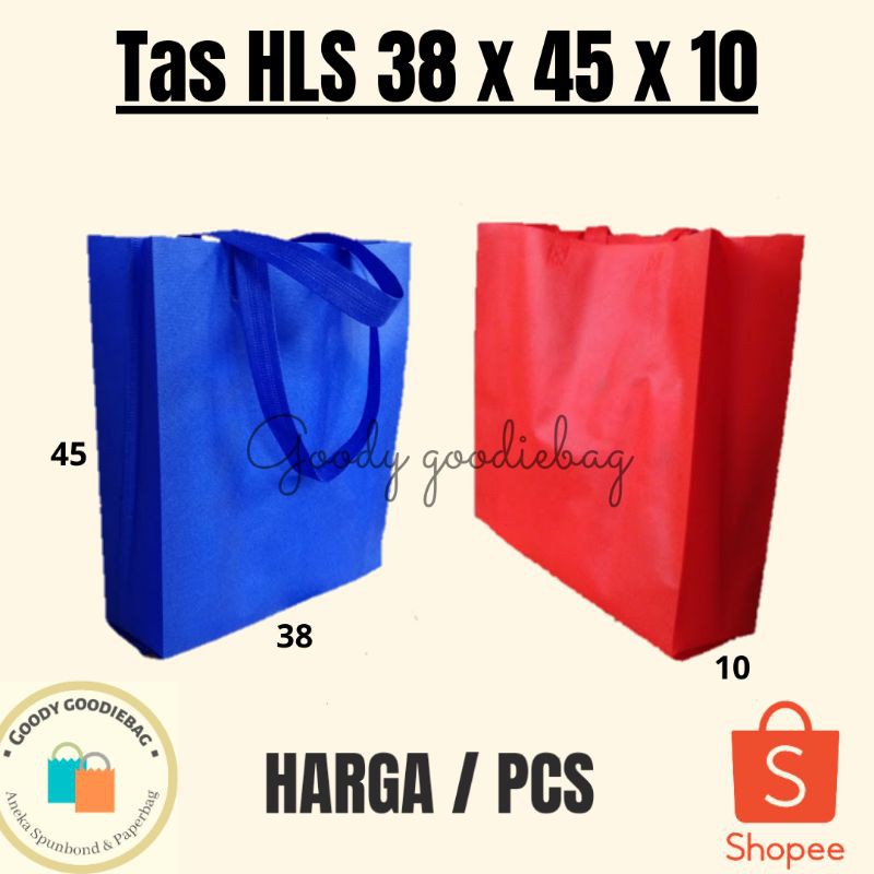 

Goodie Bag Tas Spunbond HLS 38x45 Jumbo Besar Souvenir Hampers Hajatan Sembako