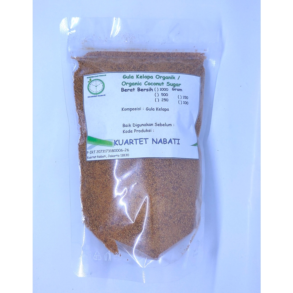 

250gr Gula Kelapa Organik - Organic Coconut Sugar – Low GI - Kuartet Nabati