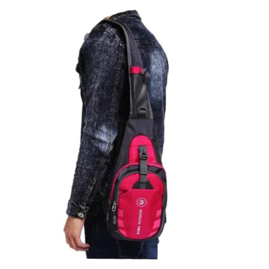 Tas Selempang Pria BOBO Sling Cross Body Chest Bag slempang Dada Bahu Outdoor Kuliah Mens Sling Bag