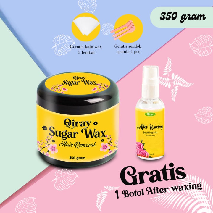 SUGAR WAXING KIT PENGHILANG BULU TUBUH FREE SPRAY SETELAH WAXING