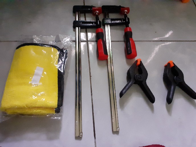 Clamp F 30cm X 5cm Besttools - Catok Kayu 300mm X 50mm Handle Full Karet - Klem Kayu 30cm