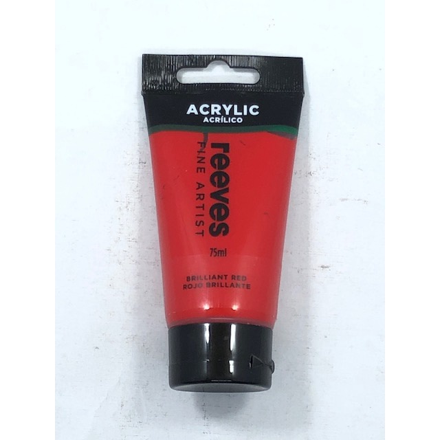 

REEVES ACRYLIC 75ML BRILLIANT RED