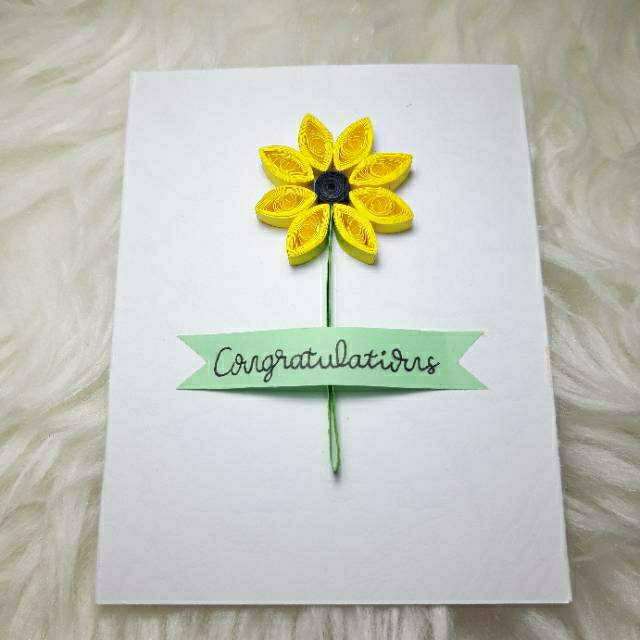 Kartu ucapan murah meriah paper quilling
