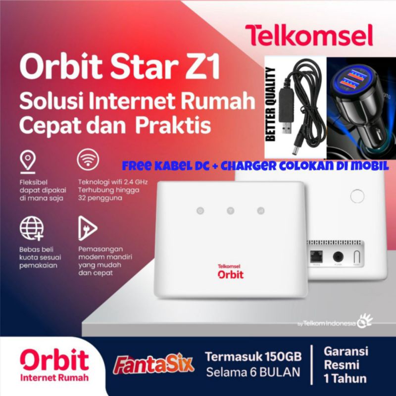 Telkomsel Orbit Star Z1 Modem WiFi 4G High Speed