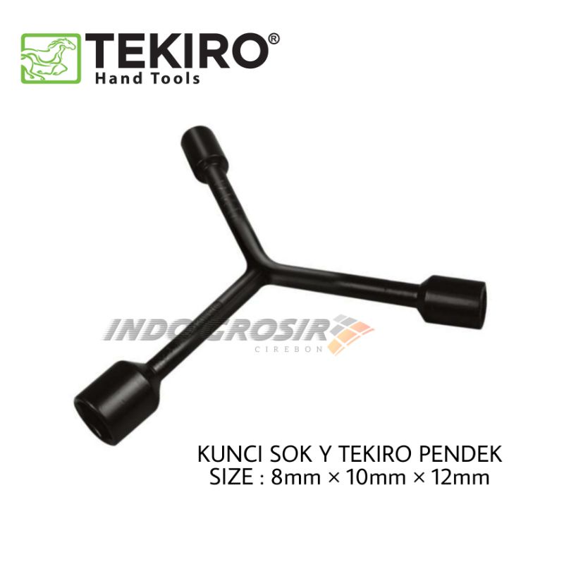 TEKIRO Kunci Y Pendek 8 - 9 - 10 Y-Type Wrench 8 - 10 - 12 Sok 10 - 11 - 13 Socket 10 - 12 - 14 12 - 14 - 17